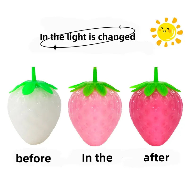Strawberry Squishy color change