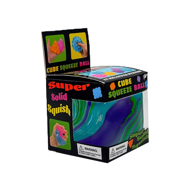 Teal Ice Cube Squishy